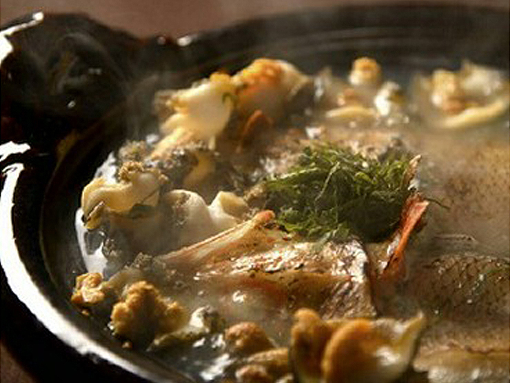 お料理　七草のきんきん苺煮鍋