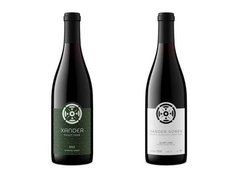 2022 XANDER ソノマ・コースト（左）、2020 オリーヴェ・レーン ロシアン・リヴァー・ヴァレー（右）