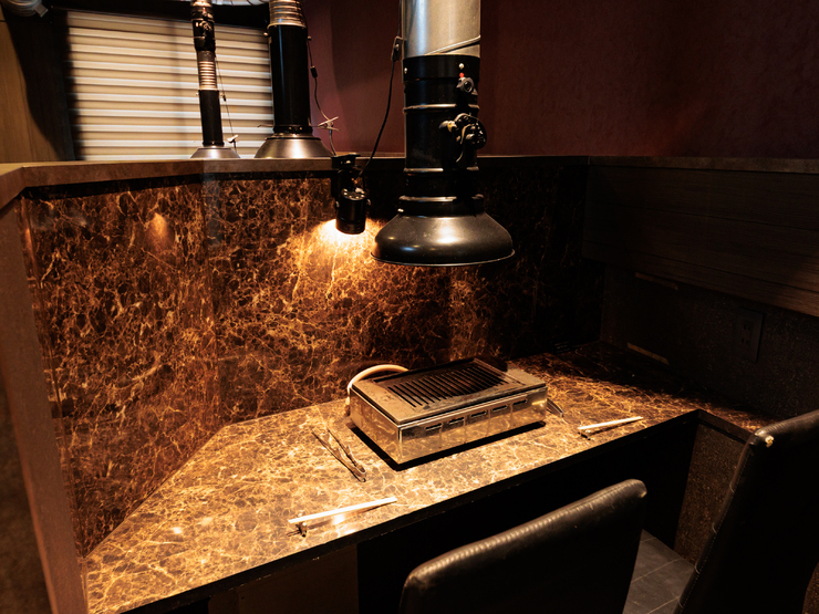 焼肉ゆるり。の店内