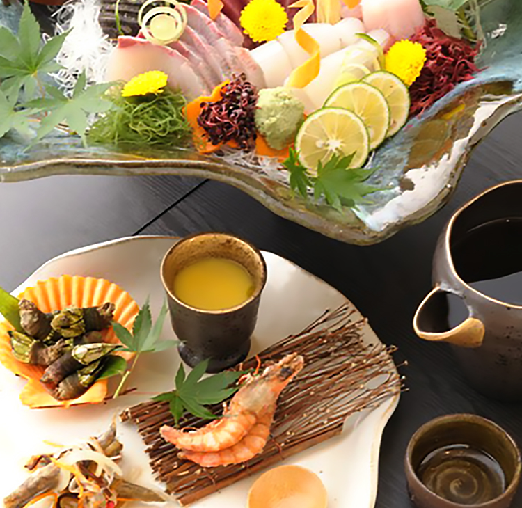 かどや霞邸の料理