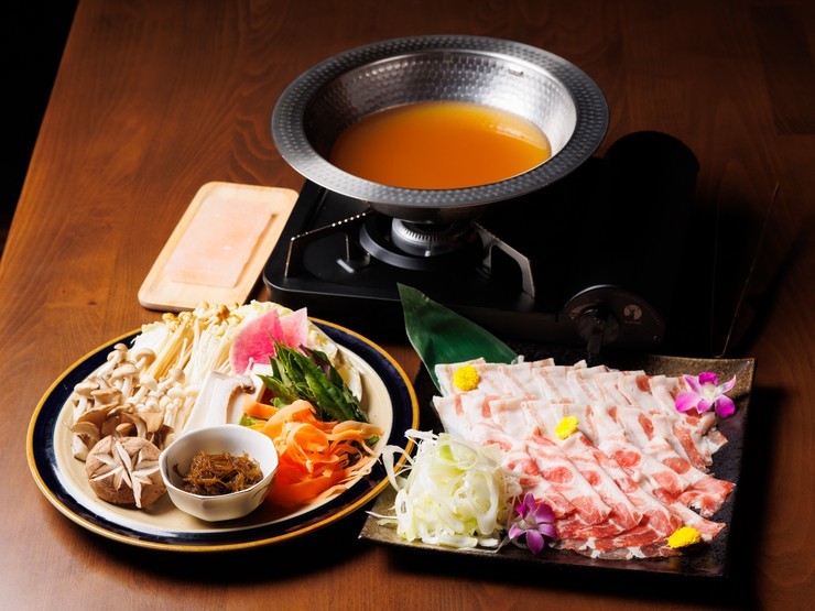 しゃぶしゃぶ・すき焼き皐の南ぬ豚しゃぶしゃぶ極上コース