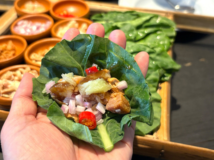 自身で盛り付けて巻いていただきます