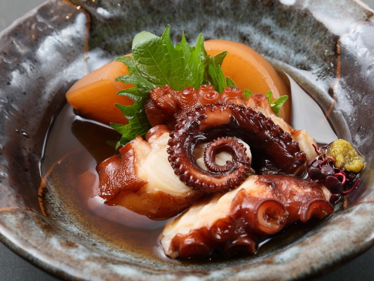 【塩竈　しらはた】料理人自慢の逸品『たこの柔らか煮』