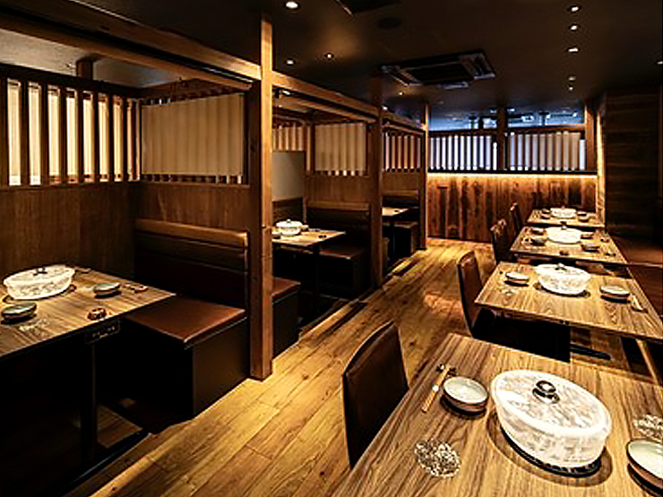 燦別邸　北新地店の店内
