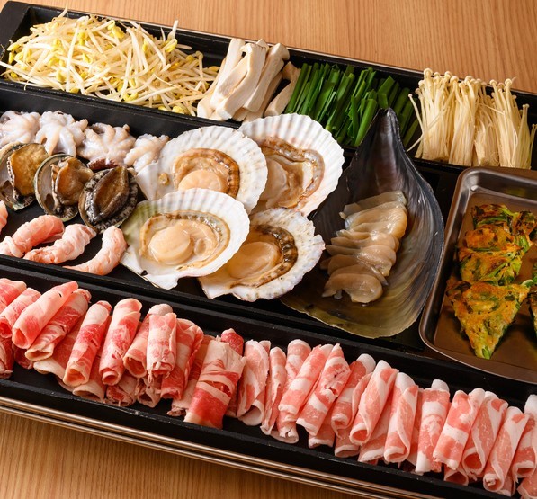 【十番 酒楽場】の「鉄板3種焼き」