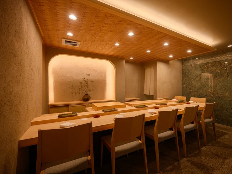 麻布台　ゆう利の店内