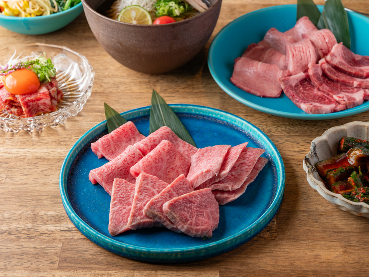 炭火焼肉　城と七宝の料理