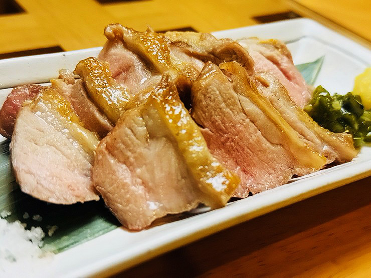 縁満居酒屋　皓月の京鴨もも肉塩焼き
