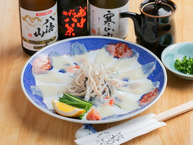 ふぐ大将いし松の料理