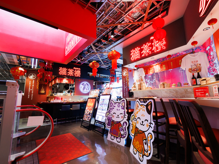 ひとくち中華バル　猫茶楼の店内