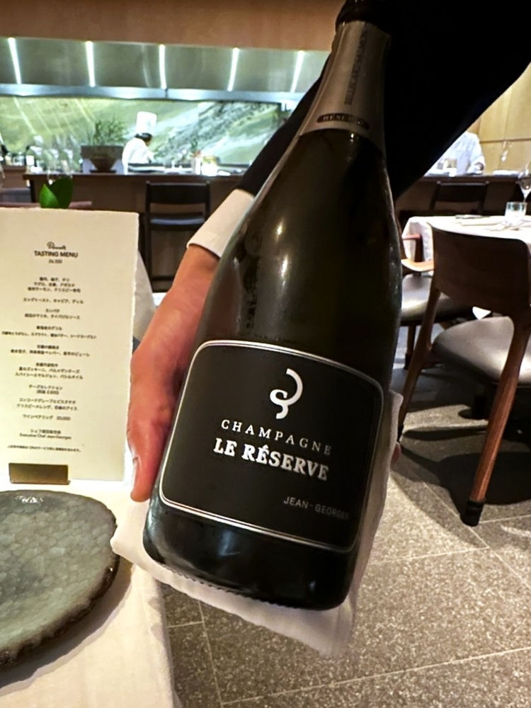 ディナーはジャン＝ジョルジュのシャンパーニュ