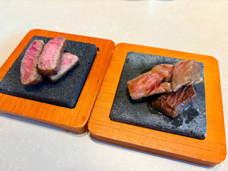 この日は3種の味わいから選べ、とろけるような肉質に感動必至です 